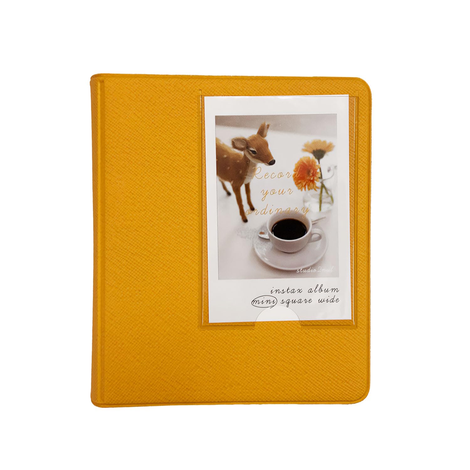 

2NUL Polaroid Album Mini instax Cheki Album 1 Cover 56 Sheets Storage (For mini) + (Mango)