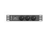 Lanberg Power Strip for 10" Cabinets 1U 10A PDU 3x PL 2m Black