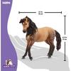 Schleich figurine jument andalouse 14894 – pelage fauve et brun, crinière noire