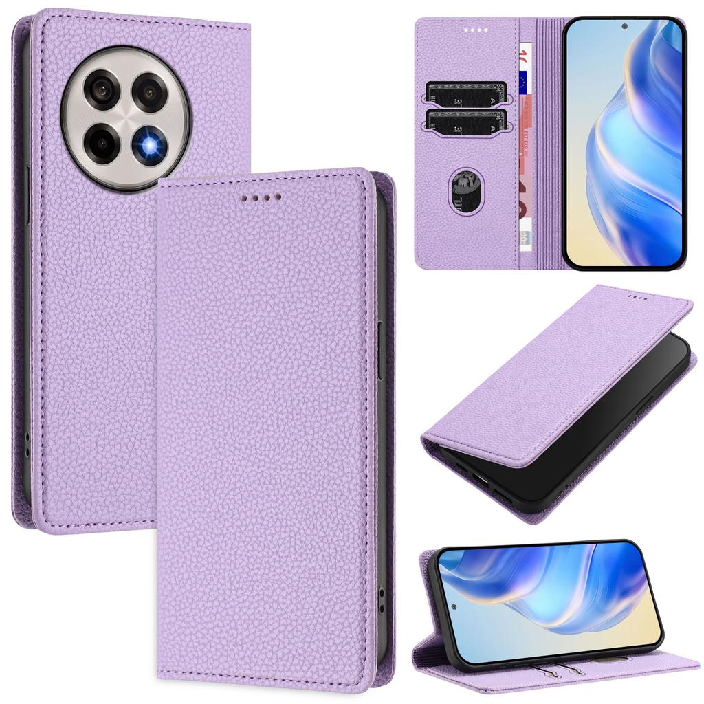 For OnePlus Ace 5 Pro 5G/OnePlus 13R 5G Wallet Case RFID Blocking Litchi Texture Leather Mobile Cover