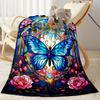 Enchanted Butterfly Garden blanket Suitable for offices, travel, living rooms also a good gift for friends and family Suitable for all seasons.
