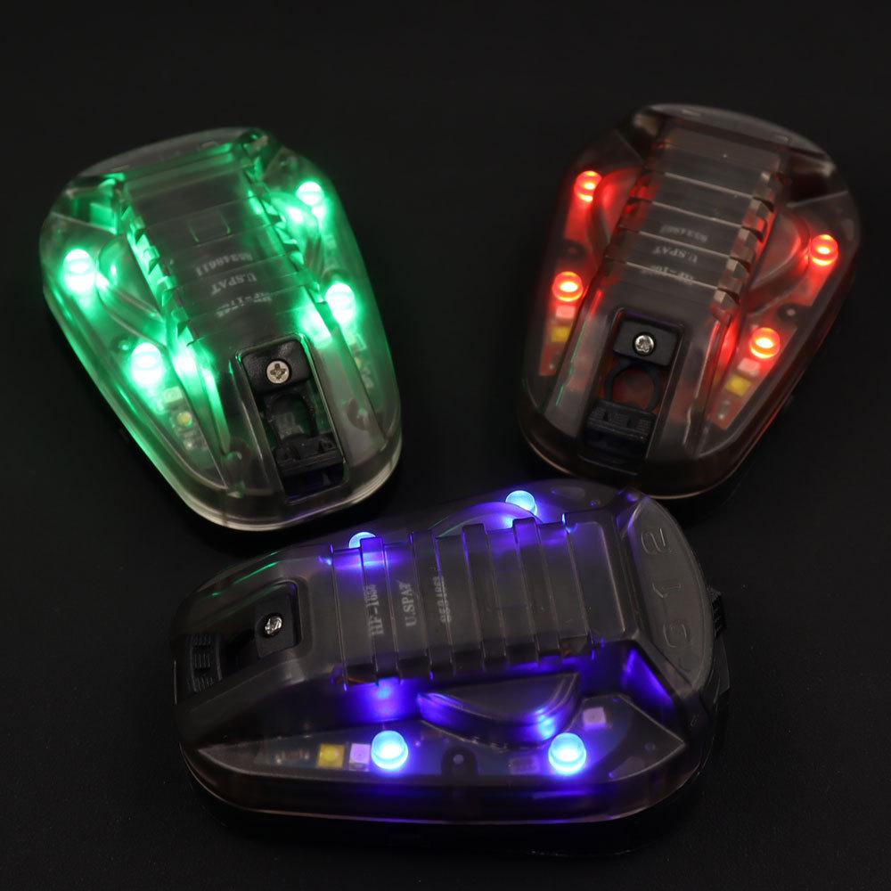 Ladybug 3. Generation Helmlicht: Grüne und weiße Beleuchtung, Stroboskop, IR, Teamkollegen-ID