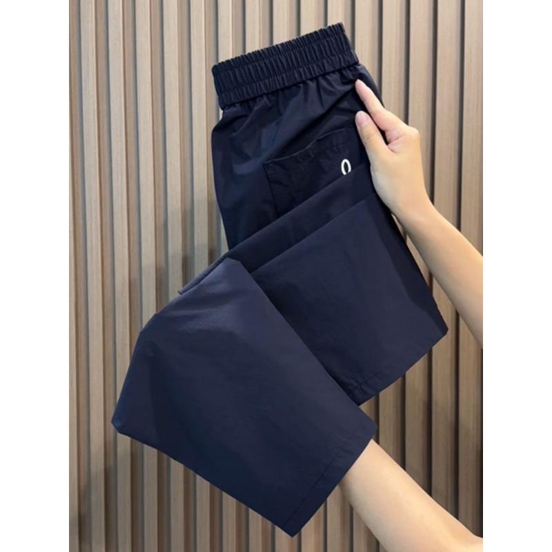 Women's Summer Quick-drying Casual Pants, Loose, Breathable, All-match Nine-point Pants, High Waist, Thin Harem Pants, Sports
