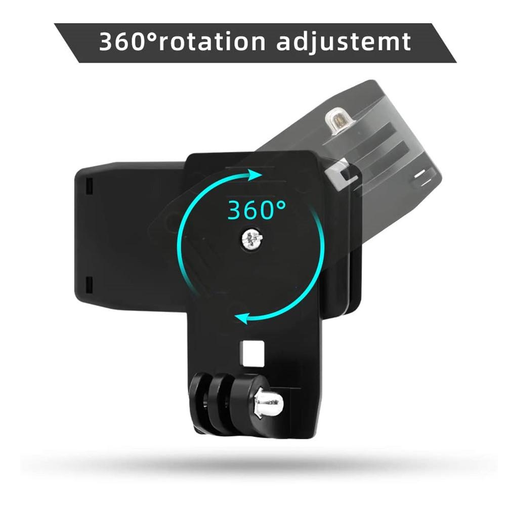 360 Degree Rotary Hat Belt Backpack Clip Clamp Mount For Gopro Hero 8 Session/7/6/ Hero 5/4/3 Skiing Action Camera Accessories