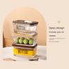 Keep Fresh Glass Butter Box with Butter Cutter Fresh Cheese Tray  Restaurant