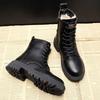 Snow boots women's new velvet thickened medium tube water-resistant and slip-resistant fur integrated winter warm cotton shoes and boots