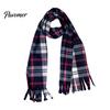 Warm Lightweight Velvet Scarf Double Sided for Kids, Soft Thickened Plaid Neck Warmer Easy to Tuck Boys and Girls, Comfortable Wrap Winter Outdoor