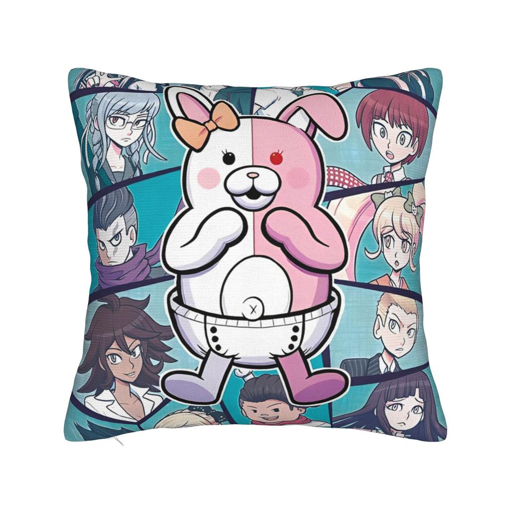 Decorative Pillowcase Danganronpa Japanese Anime Accessories Home Throw Pillow Case Cover Square Multiple Sizes