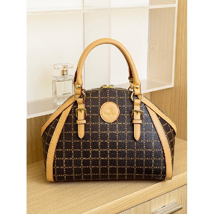 Luxury Women's Bag, Multi-layer Crossbody Bag, Genuine Leather Handbag, Vintage Niche Shell Shoulder Bag, Fashionable High-end Pillow Bag