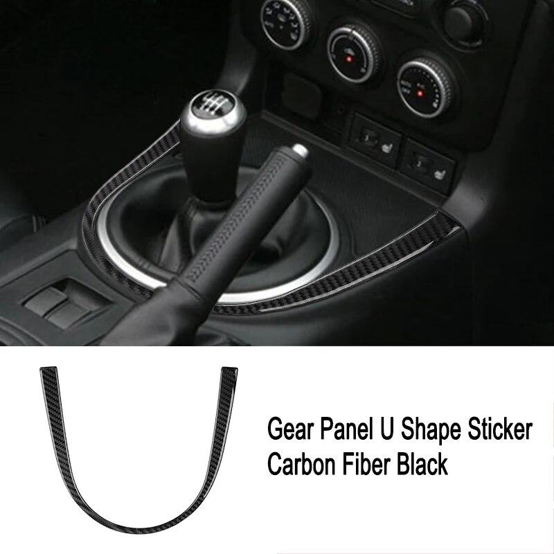 Carbon Fiber For Mazda Mx-5 Miata Nc 2009-2015 Car Transmission Shift Panel Sticker Performance Trim Decals Interior Accessories