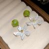 Forest Story: Sweet Style Contrasting Flower Stud Earrings for Women – Fresh, Fashionable, Light Luxury Feel