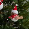 Plush Christmas Bird Decoration Fluffy Plush Bird Christmas Tree Ornament for Mantel Desk Decoration for Room for Family