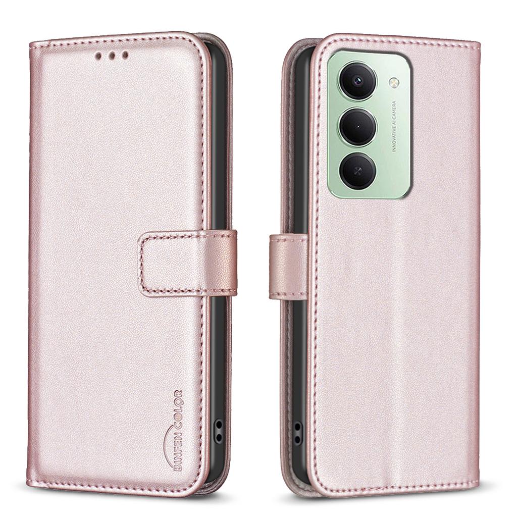 For Xiaomi Redmi 15 5G (Global) (169mm) Phone Case BINFEN COLOR BF17 Wallet Folio Flip Leather Cover