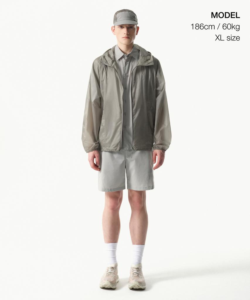 Musinsa Standard [City Leisure] Airweight Sheer Windbreaker Jacket [Light Grey]