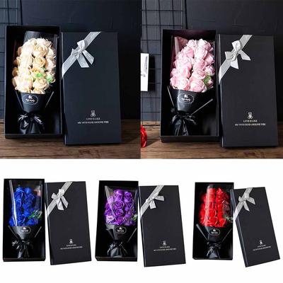 Valentinstag DIY Seifenblume Geschenk Rose Box Blumenstrauß Hochzeit Zuhause Festival Geschenk