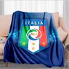 Italy Football Crest Blanket Suitable for Sofas, Beds, Offices, And Camping - Perfect Gift for Halloween Christmas