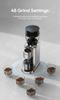 HiBREW G7 Electric Coffee Grinder, 48 Grind Settings, Anti-Static Technology, Stainless Steel Conical Burr, Compatible with 51/54/58mm Portafilters
