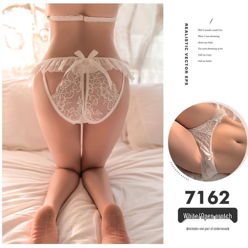 Feimu Lingerie: Open Crotch Thong T-Back for Women's Passionate Nights