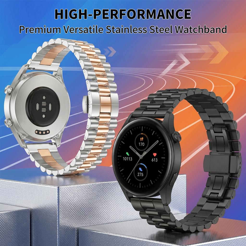 Cinturino in Acciaio Inossidabile da 18/20/22mm per Huawei Ultimate 2 GT 6 Pro 5 Runner 2 Braccialetto per Garmin 170 70 570 265 265S Venu 4 Cinghie