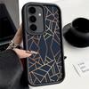 Phone Case for Samsung Galaxy A17 A16 A15 A14 A13 Geometric Marble Pattern A56 A36 A26 A55 A35 A25 A54 A34 A24 A53 A33 A23 A07 A