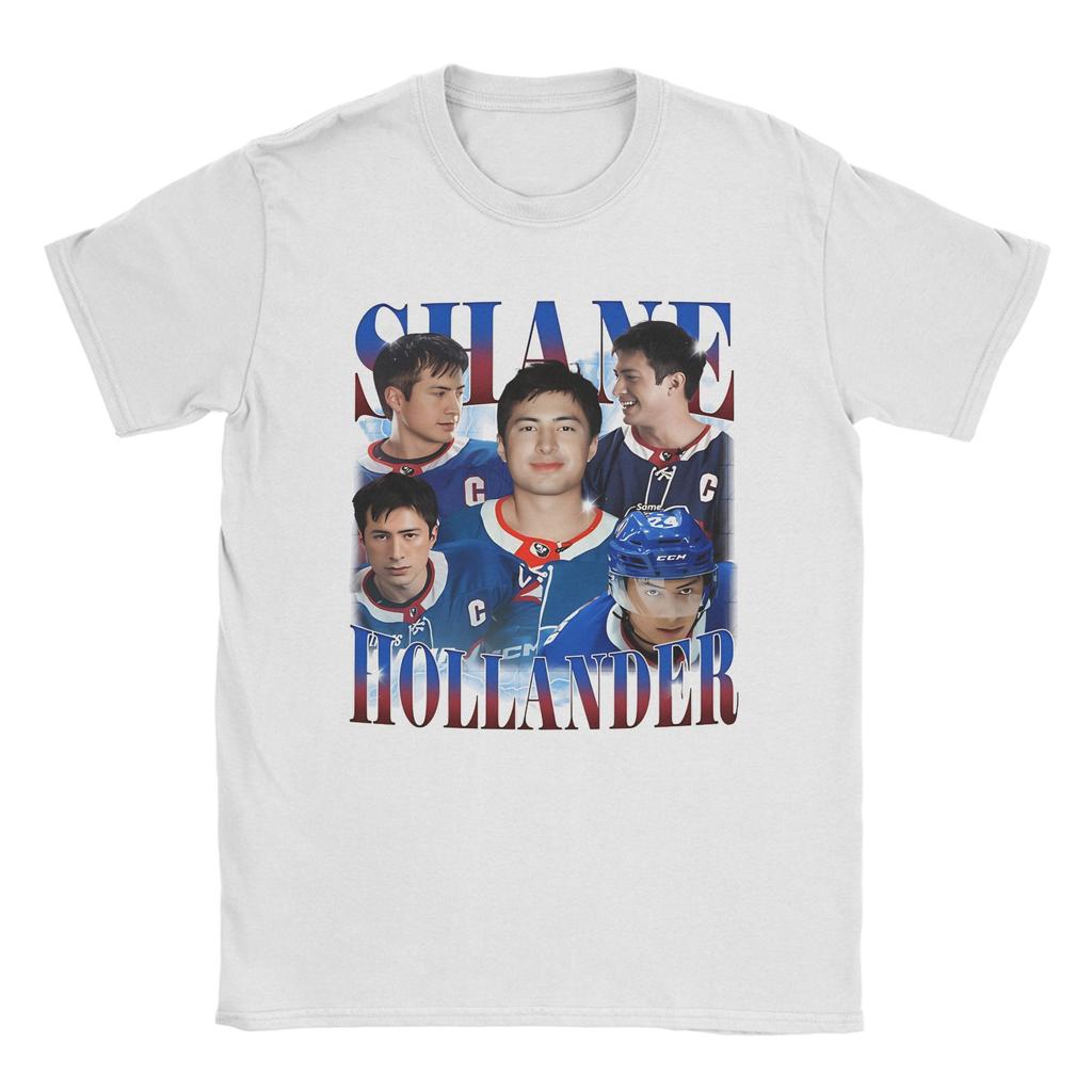 Vintage Ilya Rozanov leckt Shane Hollanders Gesicht T-Shirt Herren Rundhals Baumwolle T-Shirts Erhitzte Rivalität Kurzarm T-Shirt