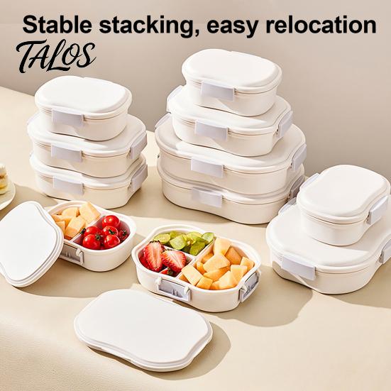 Talos Crisper Box, with Divided Compartments, Leakproof Seal Food Storage Container, for Baby Meals Fruits And Picnic Snacks