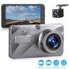 1080P Dual Dash Cam Front and Rear 4 Inch LCD Night Vision 170 Degree Wide Angle G Sensor Loop Recording Parking Monitor