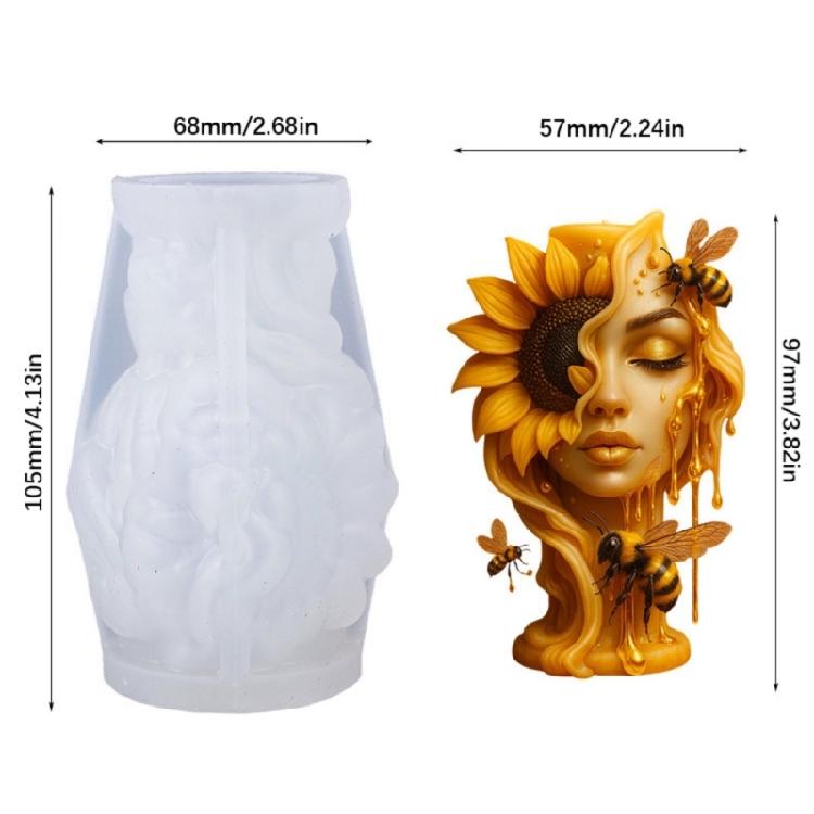 Flower Goddess Silicone Molds Lady Figurine Silicone Candle Molds For Handmade Candle Soap Decoration Anniversary Gift