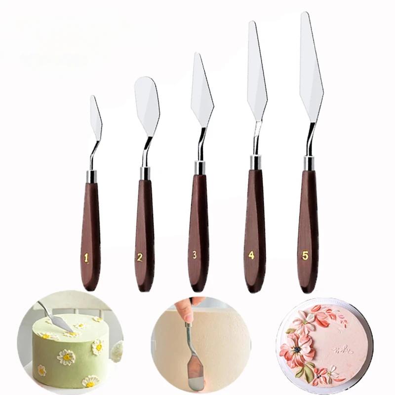 

Набор шпателей для разглаживания торта, лопатка-палитра и лопатка для торта для выпечки, украшения, кондитерского крема, рисования и инструменты для нарезки десерта