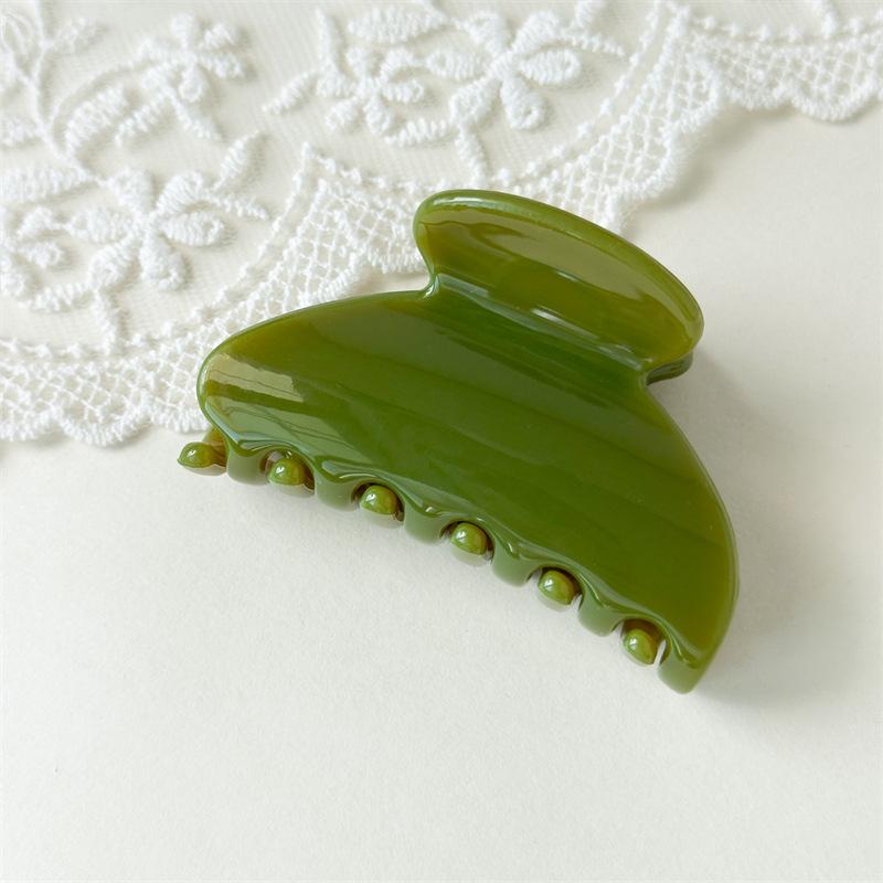 High-end Glossy Small Fan-shaped Hair Clips with Simple and Elegant Style - Hair Clips for Retro Updos - Shark Clips