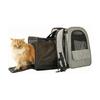 Expandable Pet Backpack Carry Bag Dog Cat Large Capacity Bag Evacuation Simple Cage Small Dog Medium Dog Carry Case Foldable Soft Crate (Gray)