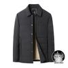 Men's Premium Lightweight Goose Down Jacket: Winter Casual Lapel Style, Middle-Aged Dad, 90% Down Warmth.