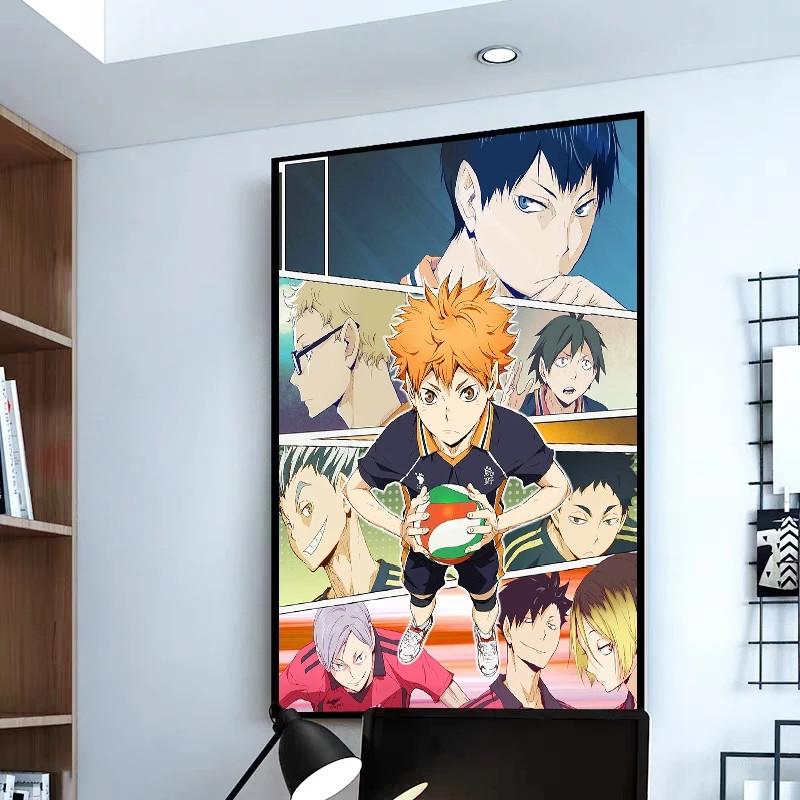 Japan Anime Haikyuu Volleyball Boy Cartoon Poster Wall Art Print Canvas Paintings To Decorate the Living Room Cuadros