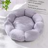 Closed Warm Flower Pet Bed For Cat Dog All Season Use