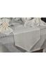 Corver Dinner/Launch Set 26pcs, Tablecloth 160x220, Runner, Napkins, Rings Cream