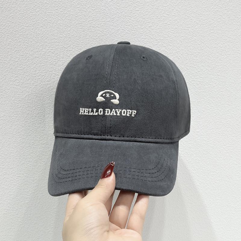 Women with Big Heads and Baseball Caps Korean Style Versatile Sun Hats  Small Duckball Caps  Men