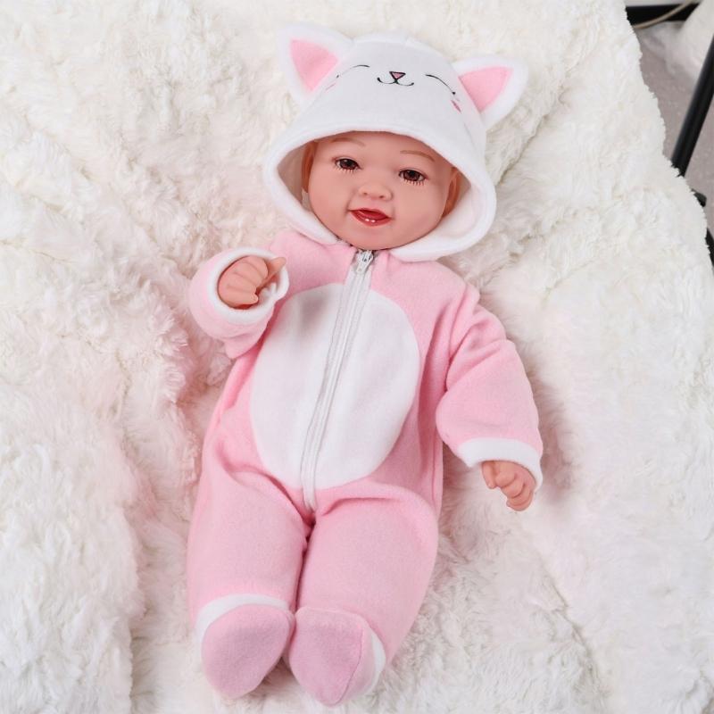 Animal Theme Costume Outfit For 43CM Reborns Doll Machine Washable Doll Clothing Easy To Change for Kids Pretend Play