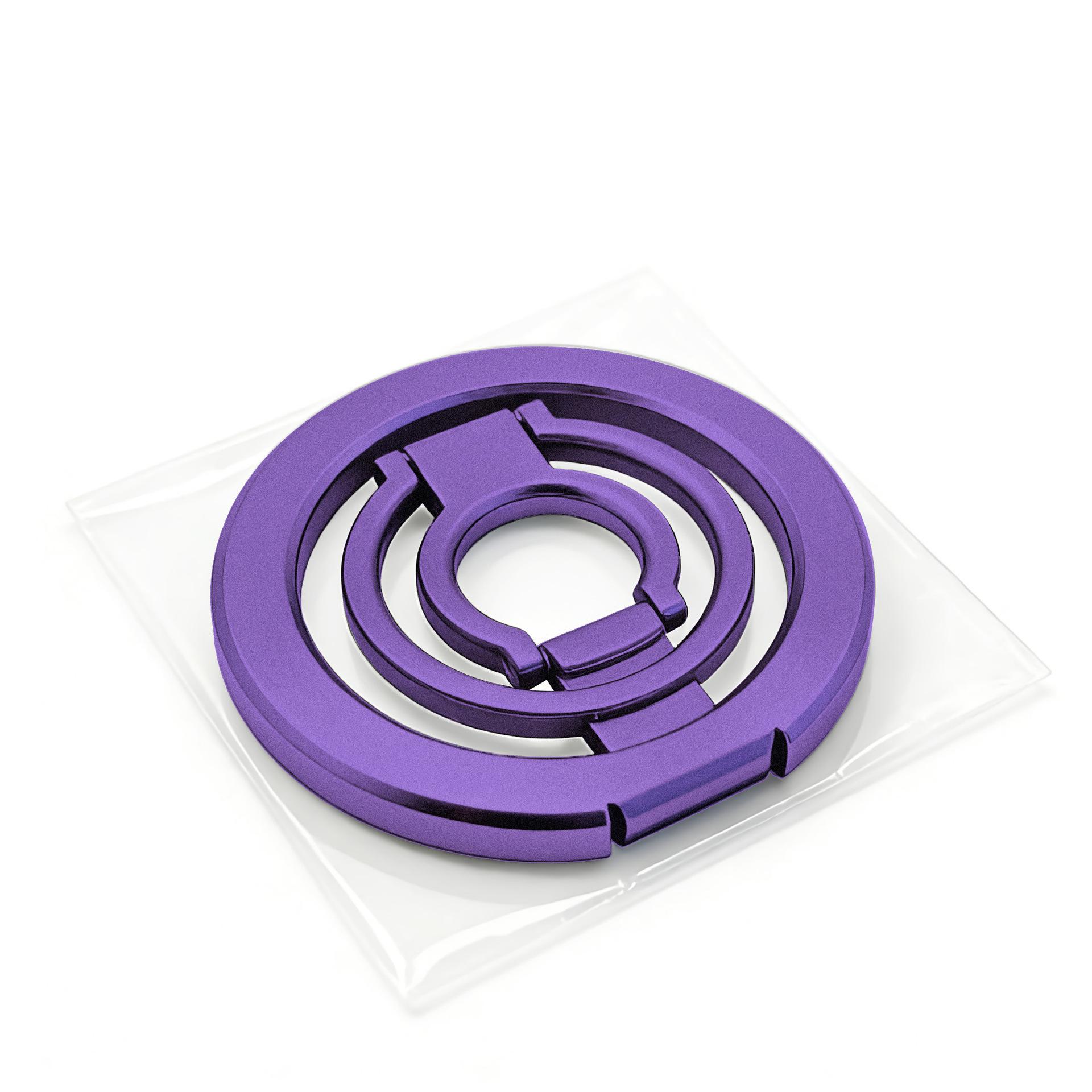 Ultra-Thin Magnetic Zinc Alloy Phone Holder: Foldable, Rotating, Adjustable, Anti-Fall Design