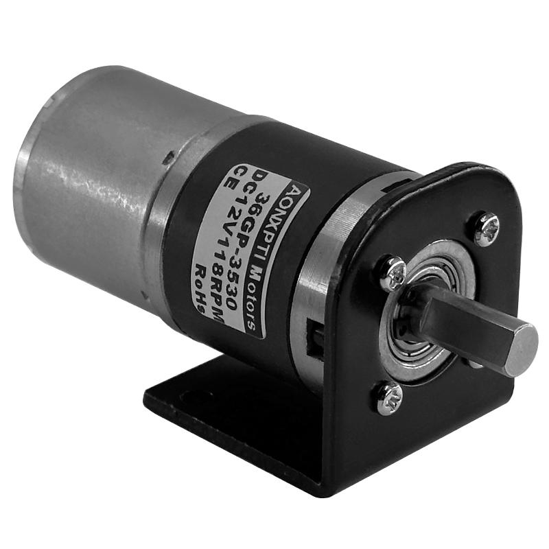 36mm Planetary Gearbox High Torque DC Geared Micro Motor Speed Adjustable 36GP-3530 DC12V 24V Metal Gear 8RPM~1621RPM
