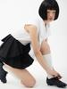 SMIEUR Layered Skirt (Black)