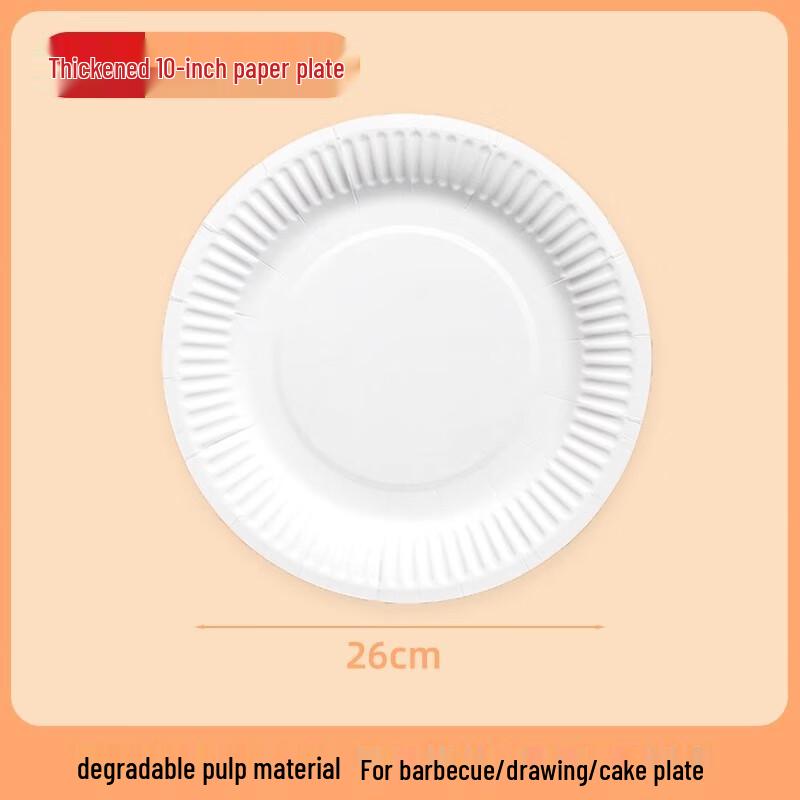 

Sanbile Disposable 10-inch Round Paper Plates