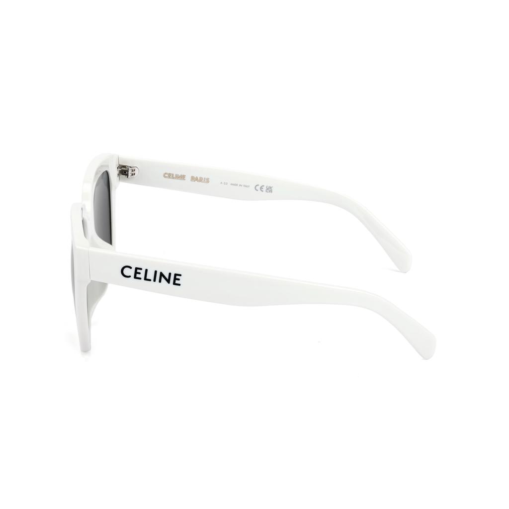 Celine Minimalist Sunglasses With Prescription Compatibility Unisex Sunglasses White CL40198F-25A