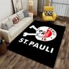 Skull and St. Pauli Logo Carpet Suitable As a Non-slip Mat for the Living Room or Bedroom Sofa