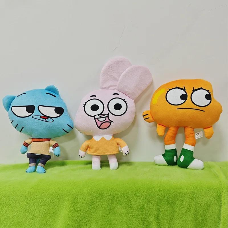 World Of Gumball Darwin Plush Doll Cartoon Banana Joe Anais Richard Nicole Plushie Kawaii Soft Decor Pillow Toy Kids Gift