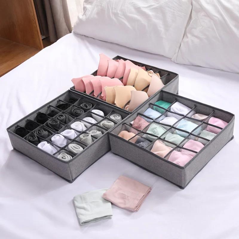 Multi-Purpose Clothes Drawer Organizer-Wardrobe Underwear Bra Socks Scarf Storage Box Cabinet Drawer Separator Pantie Organizer