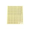 1/4sheets Waterproof Laser Number Label Stickers For DIY Craft Self Adhesive Nail Polish Lipstick Color Number Tags Sticker