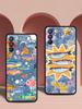 Blue Ocean Fish Phone Case For Oppo Reno 13 12 11 10 7 F Find X5 X6 A98 A80 A79 A78 A57 A54 A31 A17 Pro 5G Soft TPU Cover Capas