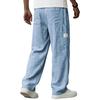 2026 Spring/Summer New Men's Solid Color Breathable Cotton-Linen Pocket Casual Trousers