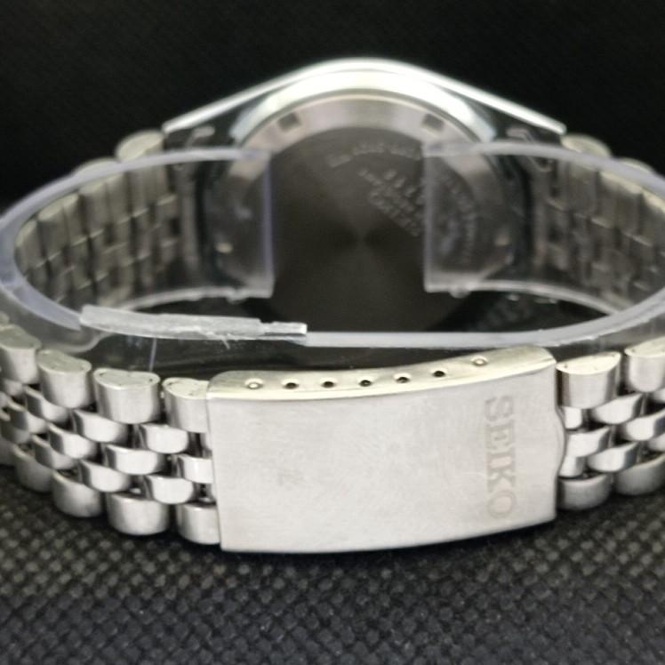 RENOVOVANÉ VINTAGE SEIKO 5 AUTOMATIC 6309A JAPONSKO PÁNSKÉ D/D ČERNÉ HODINKY a318636-9 Seiko-a318636-1