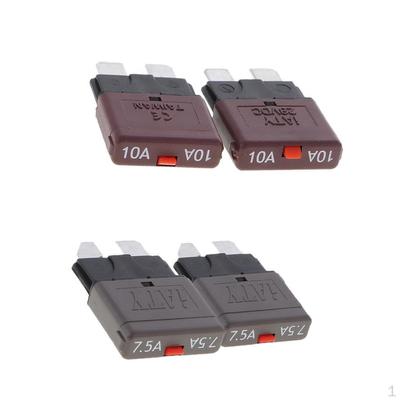 4 τεμάχια Universal DC 28V Ασφάλειες για SUV μοτοσικλέτας αυτοκινήτου - 7.5A 10A